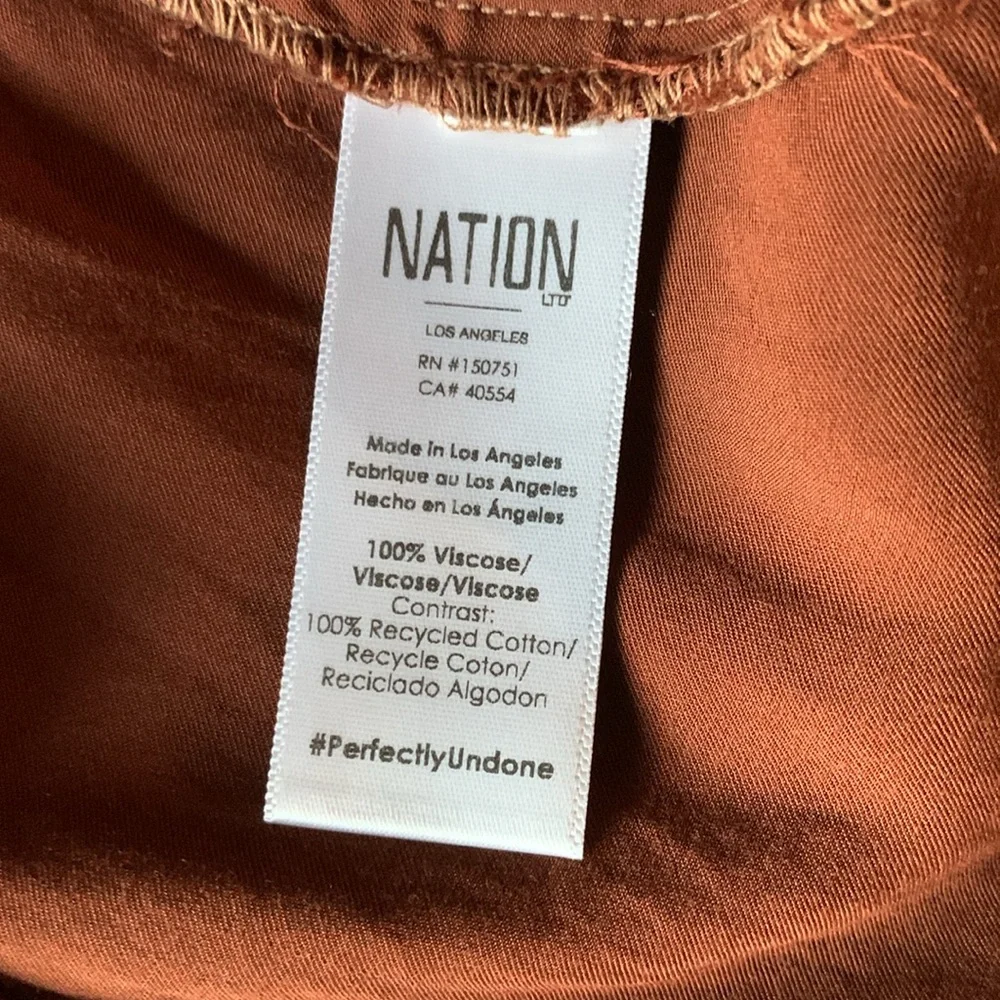 Nation LTD Brown Short Sleeve Tee - Picture 11 of 14